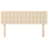 Cabeceros 2 unidades tela color crema 72x5x78/88