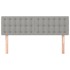 Cabeceros 2 unidades tela gris claro 72x5x78/88