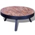 Mesa de centro redonda madera de teca