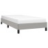 Estructura de cama sin colchón tela gris claro 90x200