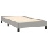 Estructura de cama sin colchón tela gris claro 90x200