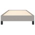 Estructura de cama sin colchón tela gris claro 90x200
