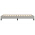 Estructura de cama sin colchón tela gris claro 90x200