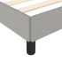 Estructura de cama sin colchón tela gris claro 90x200