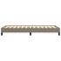 Estructura de cama sin colchón tela gris taupe 80x200