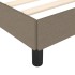 Estructura de cama sin colchón tela gris taupe 80x200