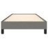 Estructura de cama sin colchón tela gris oscuro 90x200