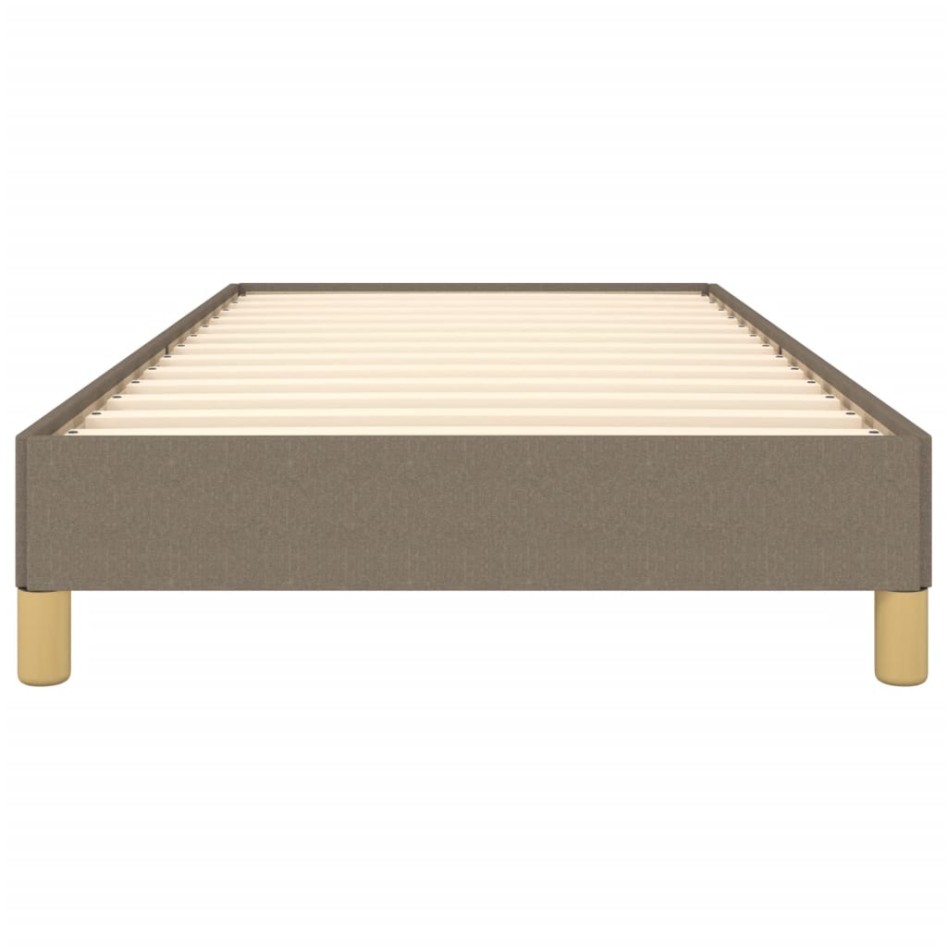 Estructura de cama sin colchón tela taupe 90x200