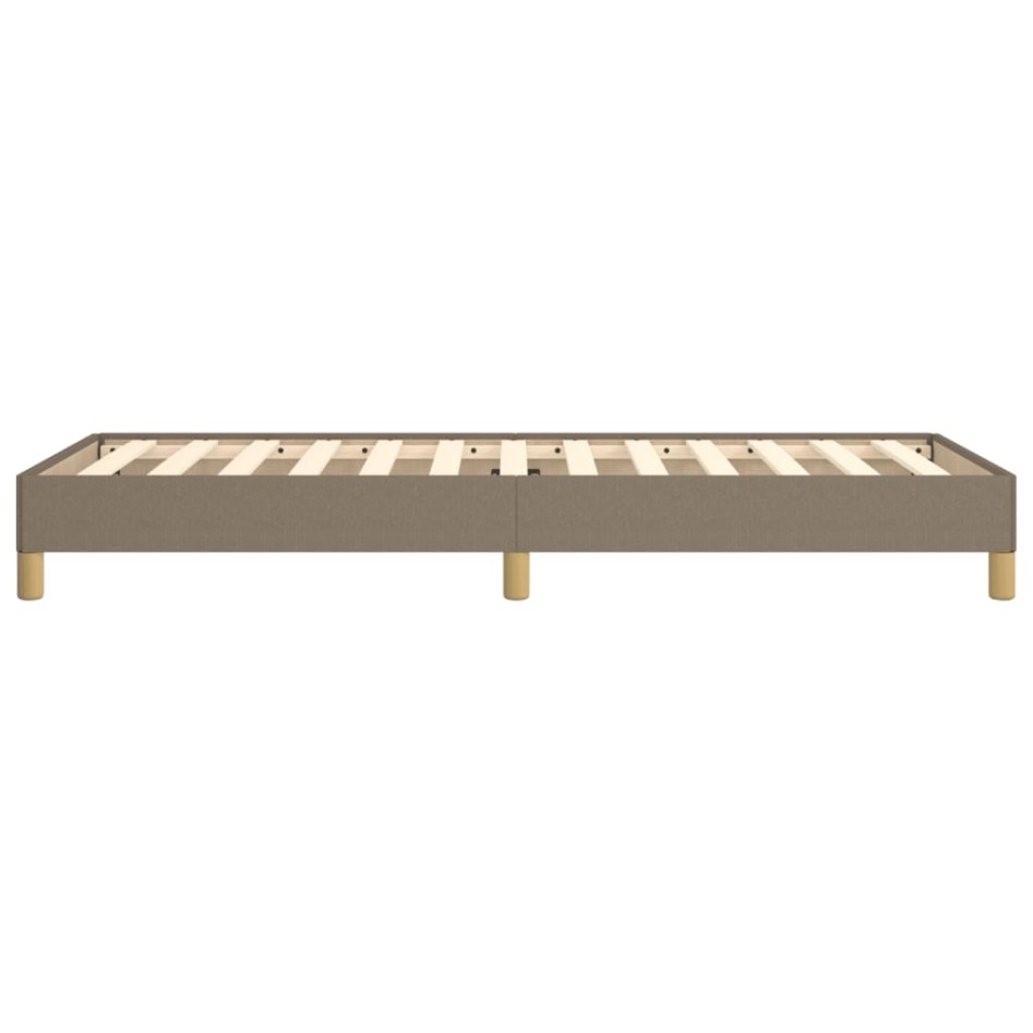 Estructura de cama sin colchón tela taupe 90x200