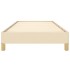 Estructura de cama sin colchón tela crema 100x200
