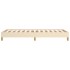 Estructura de cama sin colchón tela crema 100x200