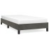 Estructura de cama sin colchón terciopelo gris oscuro 90x200