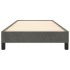Estructura de cama sin colchón terciopelo gris oscuro 90x200