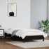 Estructura de cama sin colchón cuero sintético negro 80x200