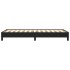 Estructura de cama sin colchón cuero sintético negro 80x200