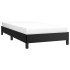 Estructura de cama sin colchón cuero sintético negro 90x200