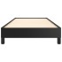 Estructura de cama sin colchón cuero sintético negro 90x200