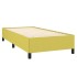 Estructura de cama sin colchón tela verde 80x200