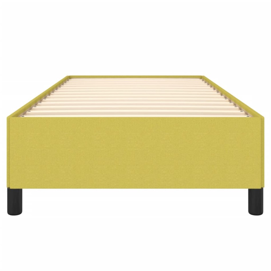 Estructura de cama sin colchón tela verde 80x200