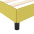 Estructura de cama sin colchón tela verde 80x200