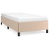 Estructura cama sin colchón cuero sintético capuchino 90x200