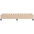 Estructura cama sin colchón cuero sintético capuchino 90x200