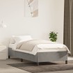 Estructura de cama sin colchón terciopelo gris claro 90x200 cm