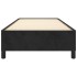 Estructura de cama sin colchón terciopelo negro 90x200