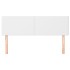 Cabeceros 2 unidades cuero sintético blanco 72x5x78/88