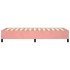 Estructura de cama sin colchón terciopelo rosa 80x200