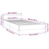 Cama con cabecero sin colchón terciopelo rosa 100x200