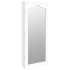 Espejo con joyero de pared blanco 37,5x10x90