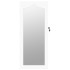 Espejo con joyero de pared blanco 37,5x10x90