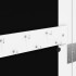 Espejo con joyero de pared blanco 30x8,5x106