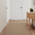 Alfombra de pasillo con aspecto de sisal color arena 80x250