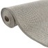 Alfombra de pasillo con aspecto de sisal gris taupe 80x300