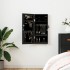 Espejo con joyero de pared negro 30x8,5x67