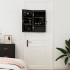 Espejo con joyero de pared negro 37,5x10x67