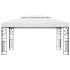 Cenador con doble techo blanco 3x4