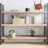 Estante de pared madera maciza roble sin tratar 140x60x(2-4)