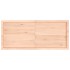 Estante de pared madera maciza roble sin tratar 140x60x(2-4)