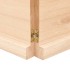 Estante de pared madera maciza roble sin tratar 140x60x(2-4)