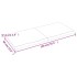 Estante de pared madera maciza roble sin tratar 140x60x(2-4)