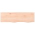 Encimera de baño madera maciza sin tratar 100x30x(2-6)