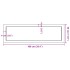 Encimera de baño madera maciza sin tratar 100x30x(2-6)