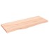 Encimera de baño madera maciza sin tratar 100x40x(2-4)