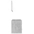 Set muebles de baño 2 piezas madera contrachapada gris