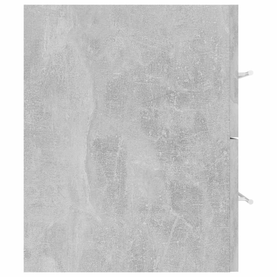 Set muebles de baño 2 piezas madera contrachapada gris