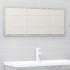 Set muebles de baño 2 piezas madera contrachapada gris