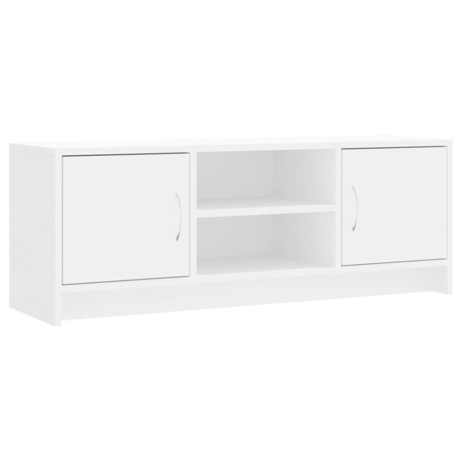 Mueble de TV madera de ingeniería blanco 102x30x37,5